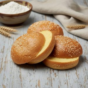 M756 – Vegan Sesame Bun Sliced