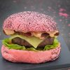 DT007AVGN – Vegan Pink Poppy Seeded Burger Bun2