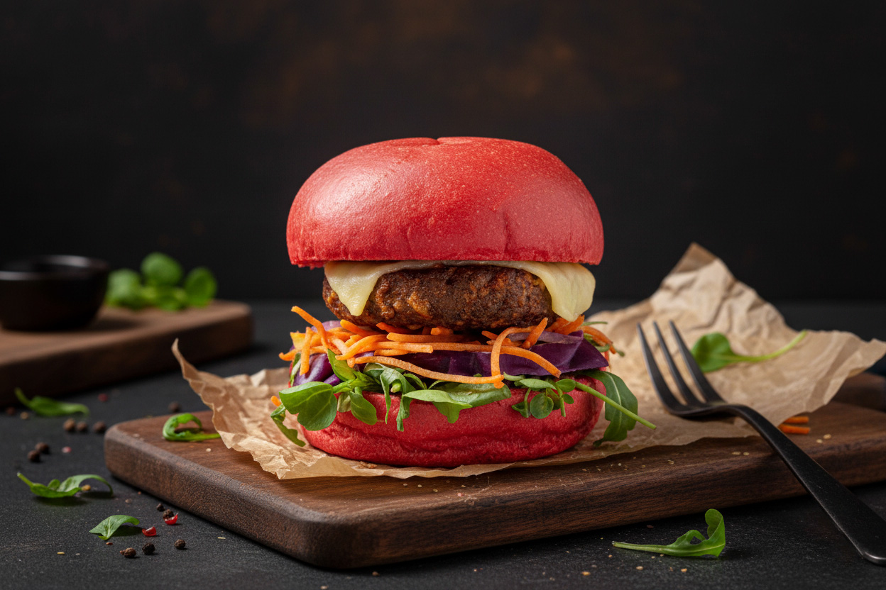 DT032VGN – Vegan Unseeded Red Slider Bun