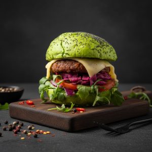 DT034VGN – Vegan Green Seeded Slider Bun