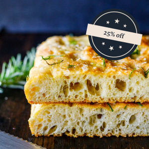 DT039 - Herb & Sea Salt Focaccia x 8