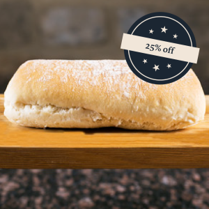 DT054 - Slipper Ciabatta Flour Dusted x24