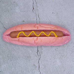 Vegan Pink Hot Dog Rolls