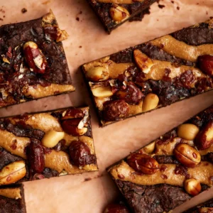 Gluten‑Free & Vegan Peanut Butter Brownie Tray