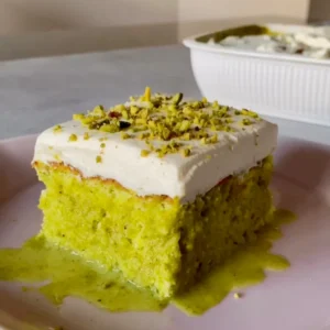 Tres Leches Pistachio Milk Cake