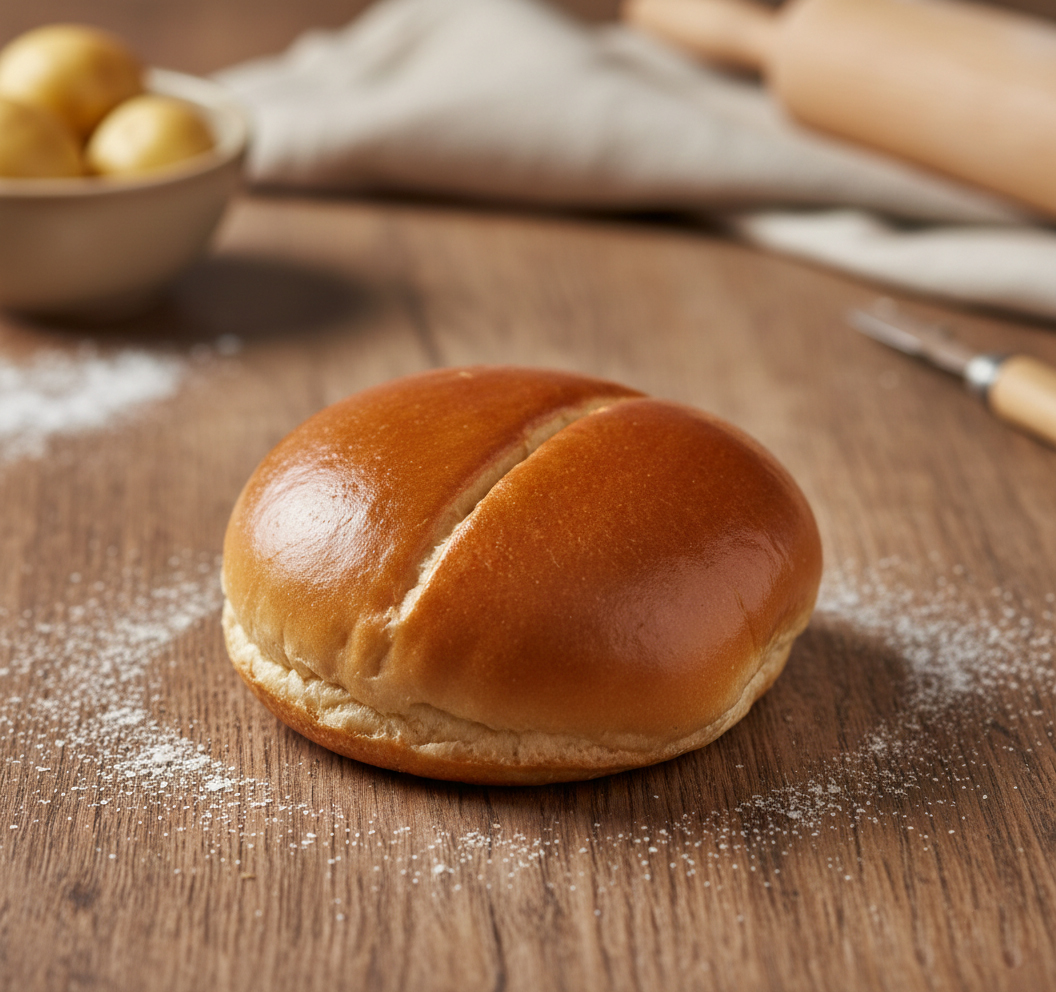 MPB108 – 4″ Scored potato bun 60g x 48B
