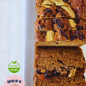 SABF001 - Plant Based Banana Bread With Dark Chocolate Chunks Batch of 14