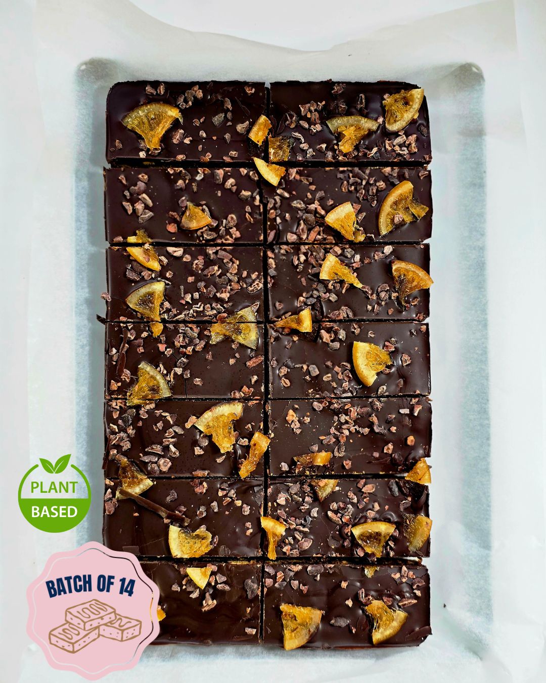 SABF008 - Plant Based Orange and Ginger Crunch Bar Batch of 14